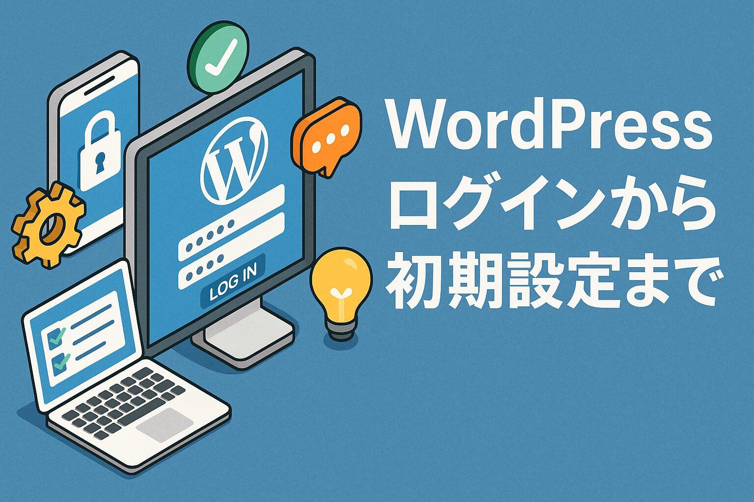 WordPress ログインから初期設定まで